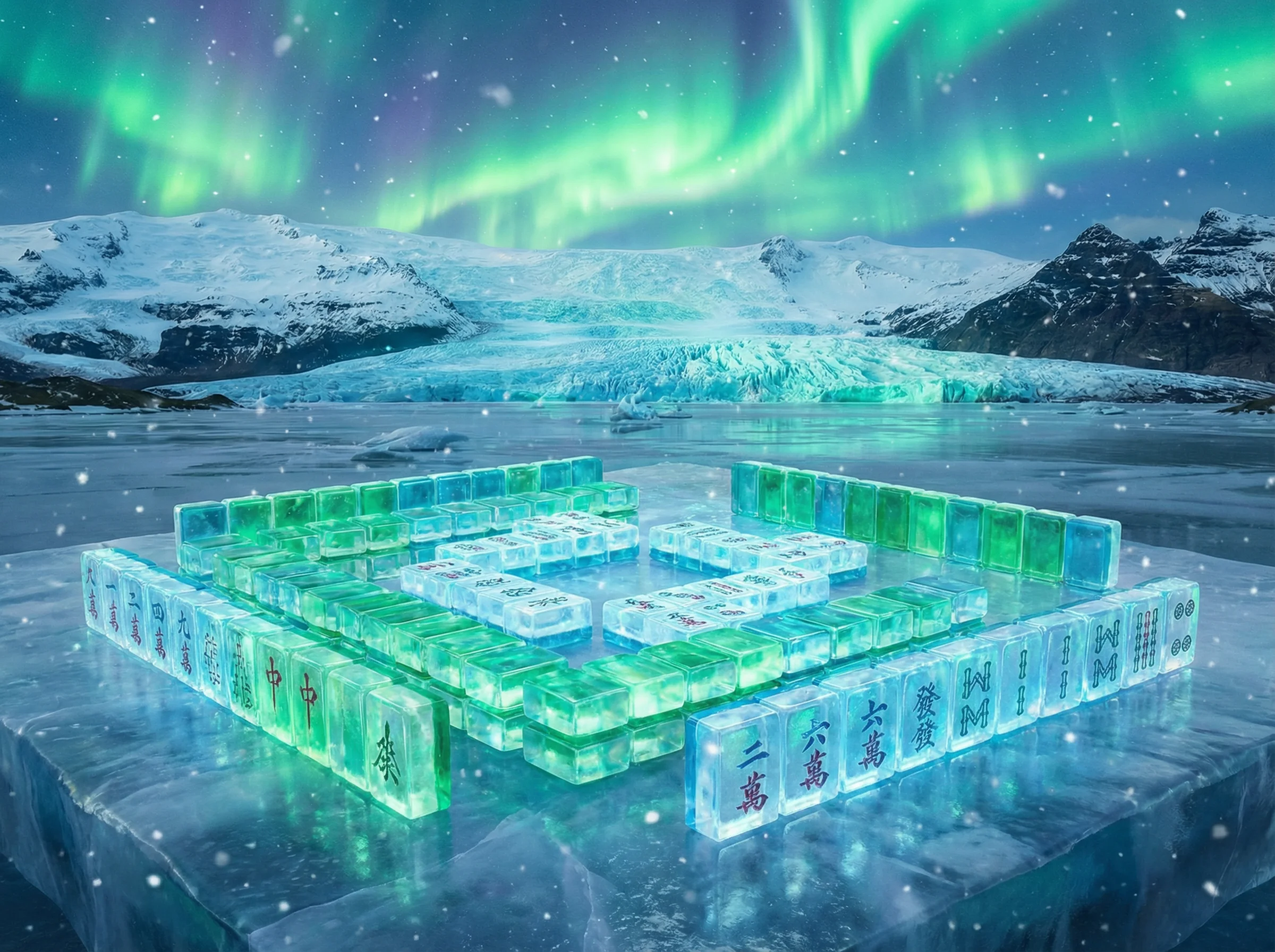 PG电子麻将胡了2的冰晶麻将牌局